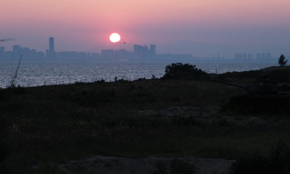 慈湖夕陽