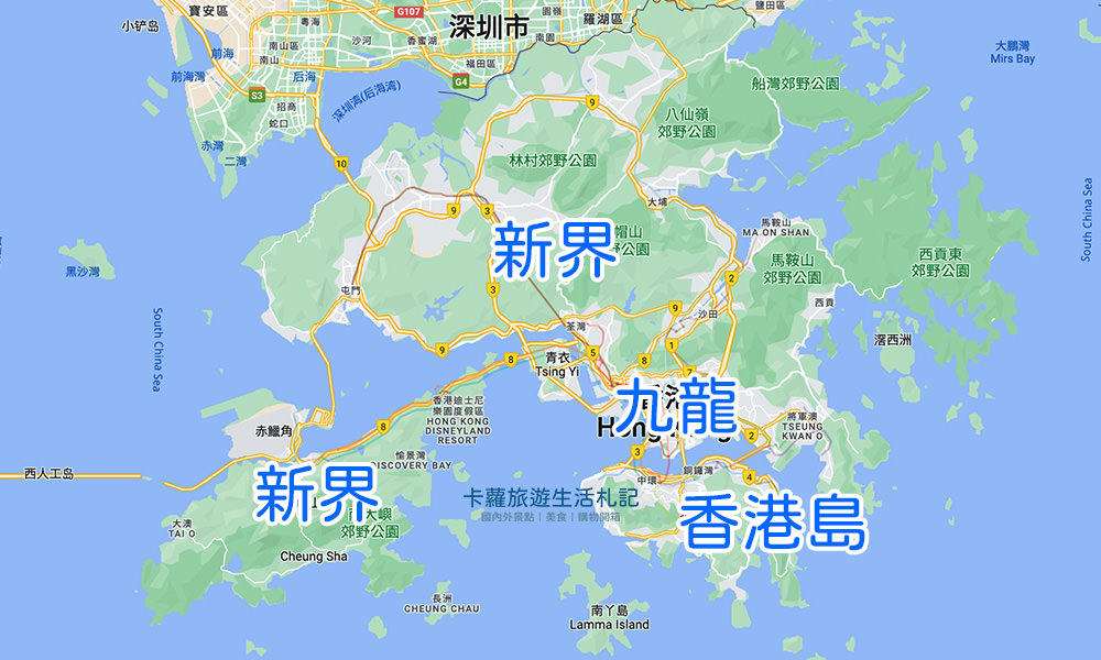 香港自由行 地圖