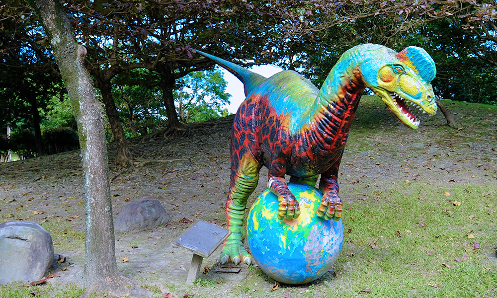 親水公園內的恐龍