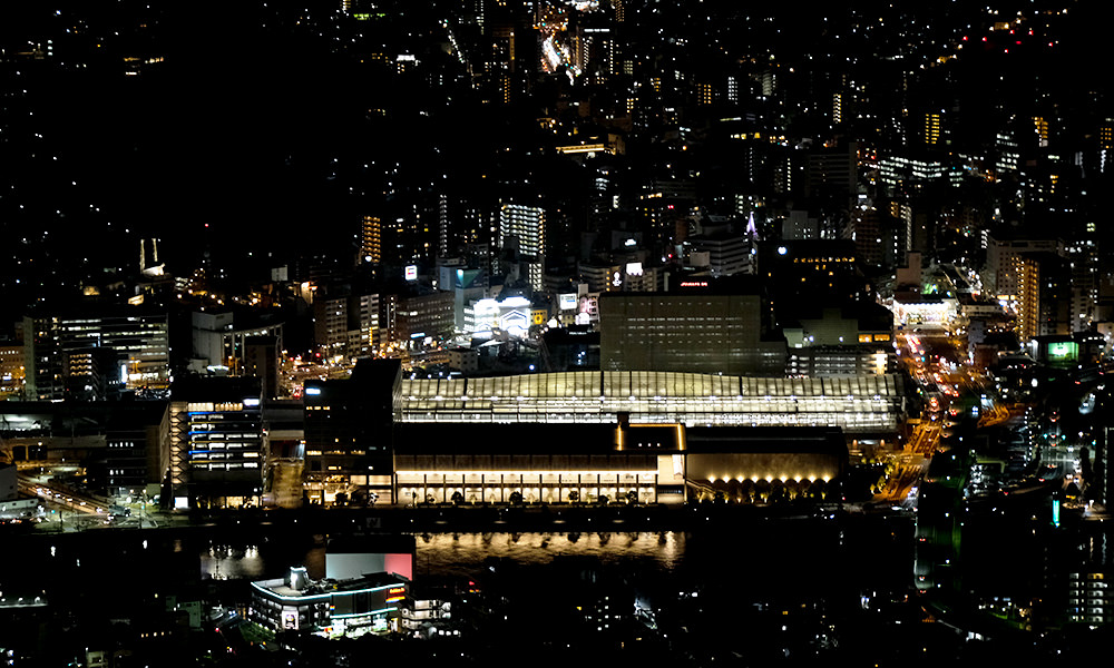 稻佐山夜景 長崎車站