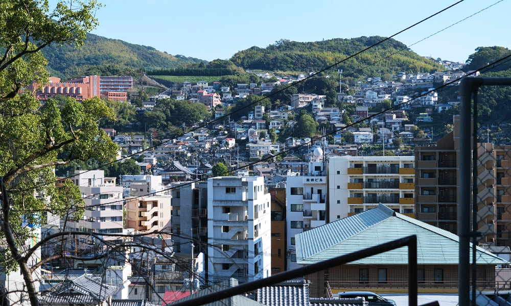 長崎山城景色