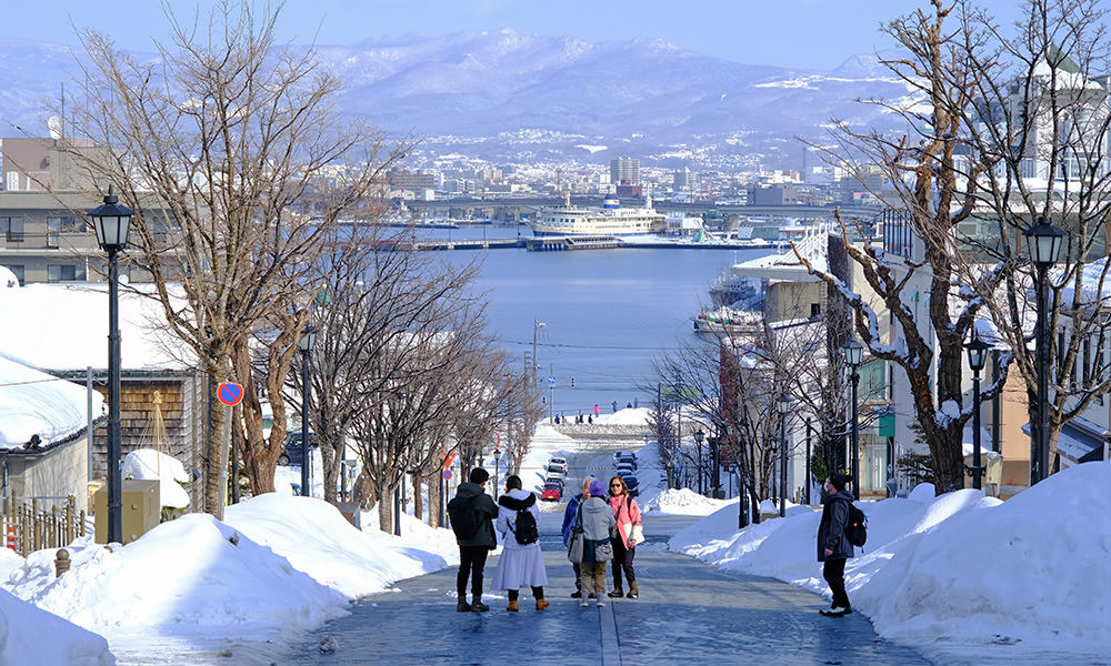 八幡坂 冬天景色