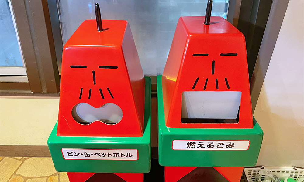 札幌電視塔 吉祥物造型的垃圾桶