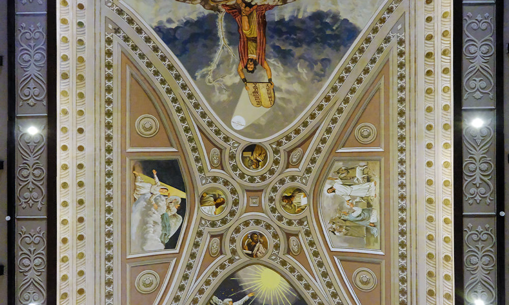 聖嬰大教堂天花板壁畫