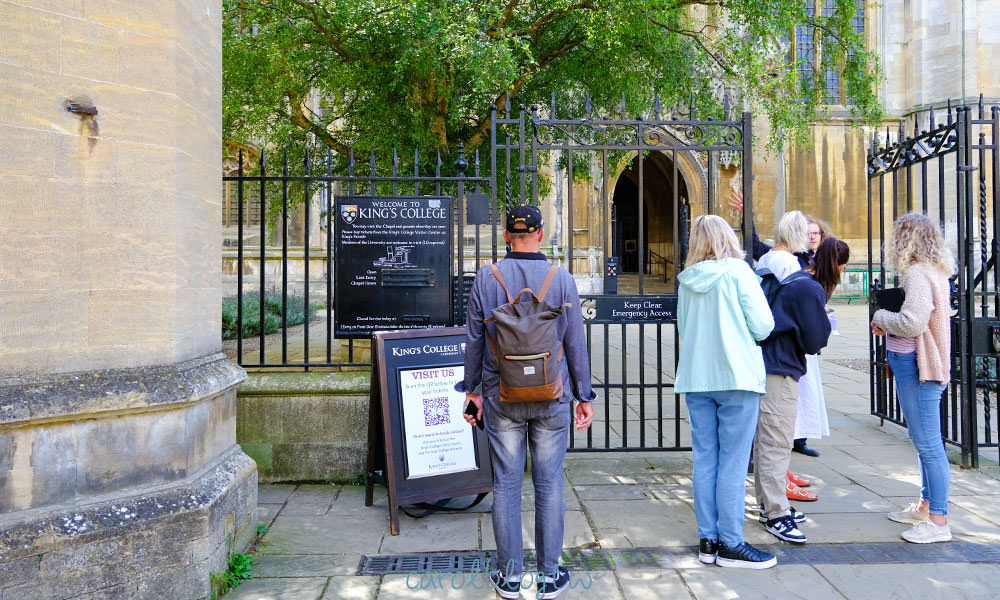 劍橋大學 國王學院參觀入口