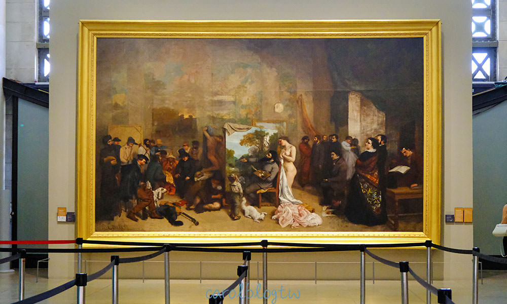 奧塞美術館巨型畫作 庫爾貝《畫室》