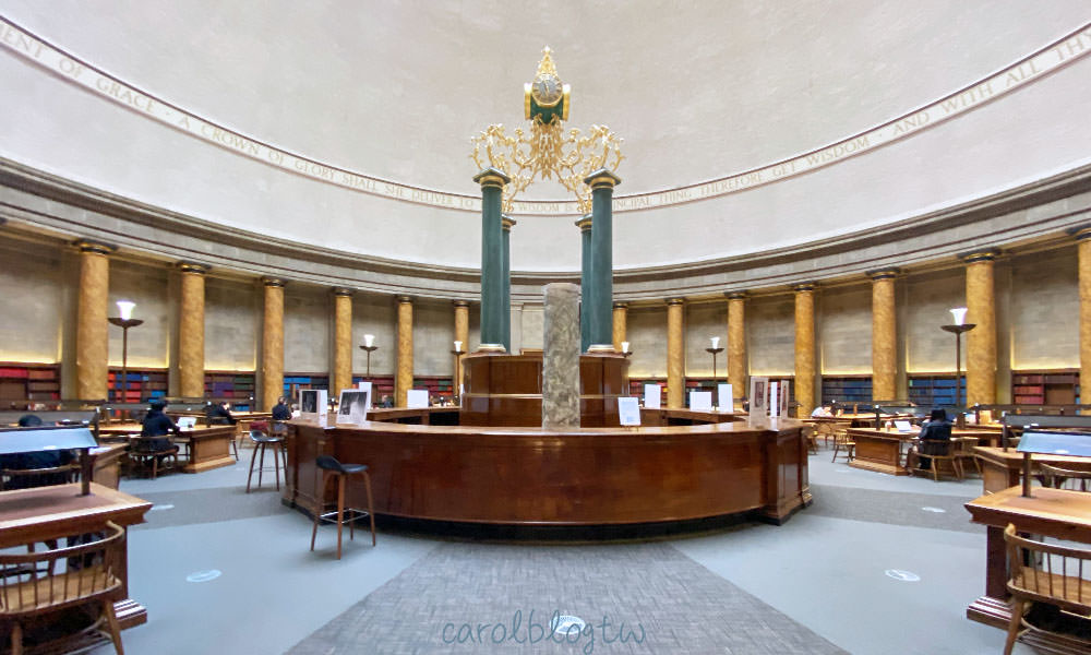 曼徹斯特中央圖書館閱覽室