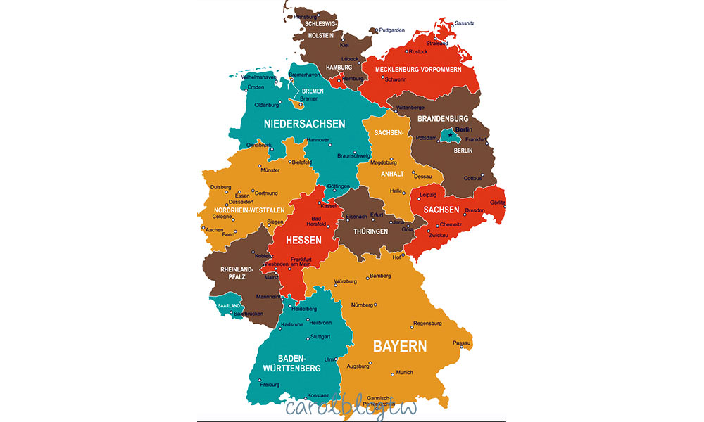 德國邦地圖