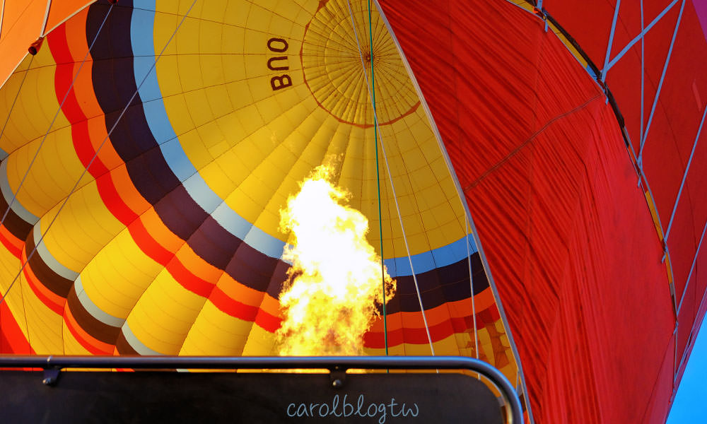 熱氣球升空火焰