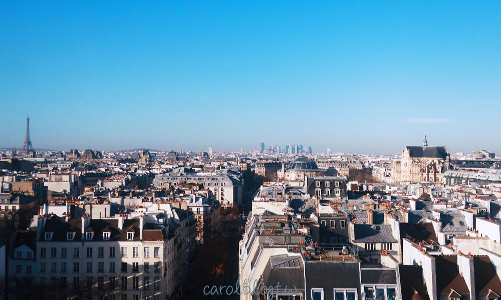 龐畢度中心眺望巴黎市