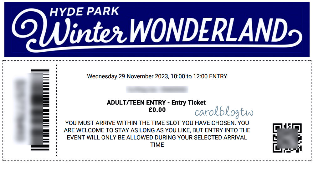 Winter Wonderland免費門票