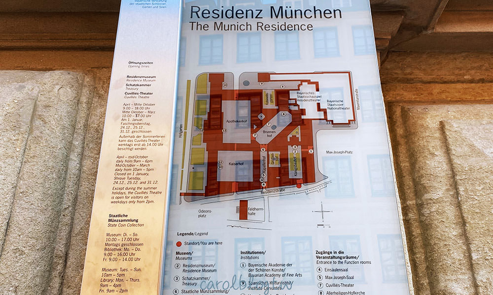 慕尼黑王宮地圖